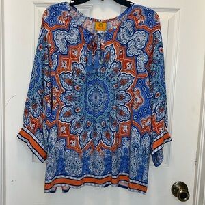 Ruby Rd. Medallion Ladies top